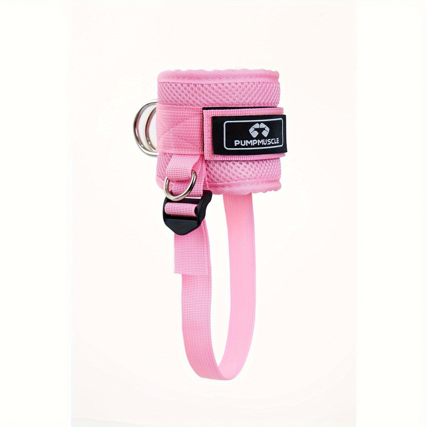 PUMPMUSCLE Ankle Straps for Cable Machines Kickbacks - Adjustable Comfort Ankle Cable Attachments for Gym Ankle Cuff Cable Machine Glute Kickback Straps