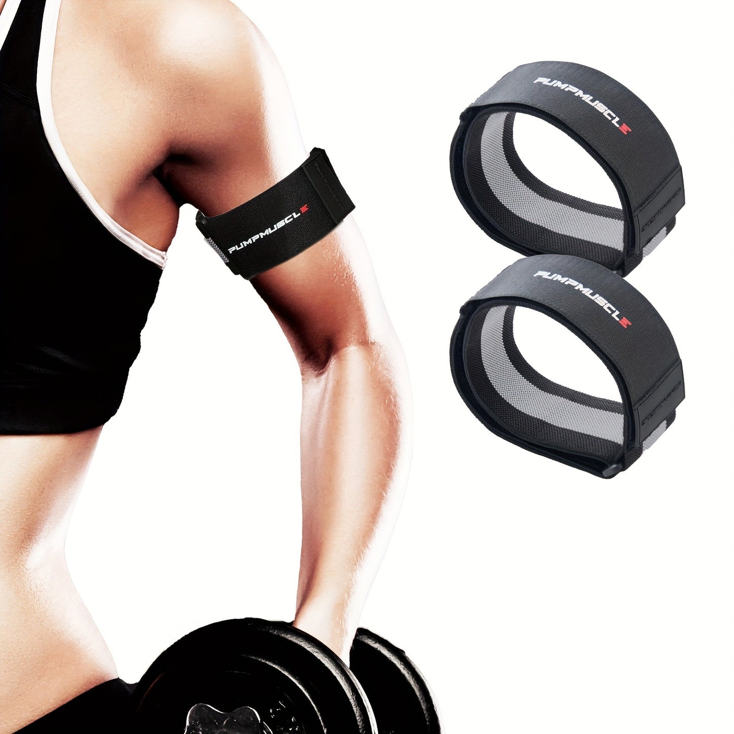 PUMPMUSCLE Occlusion Bands for Women Glutes & Hip Building, Blood Flow Restriction Bands BFR Bundle Booty Bands, Best Fabric Resistance Bands for Exercising Your Butt, Squat, Thigh, Fitness