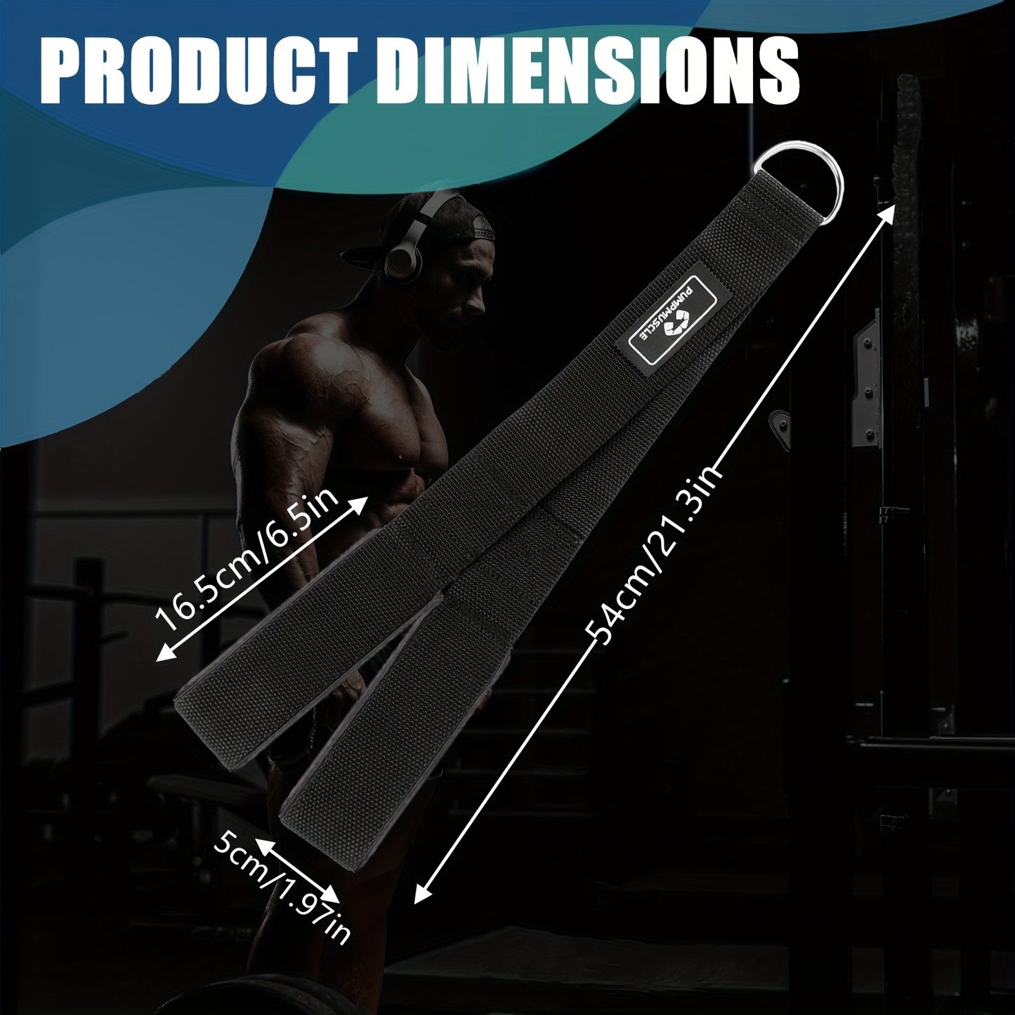 PUMPMUSCLE Tricep Rope. Versatile Gym Equipment for Strength Training