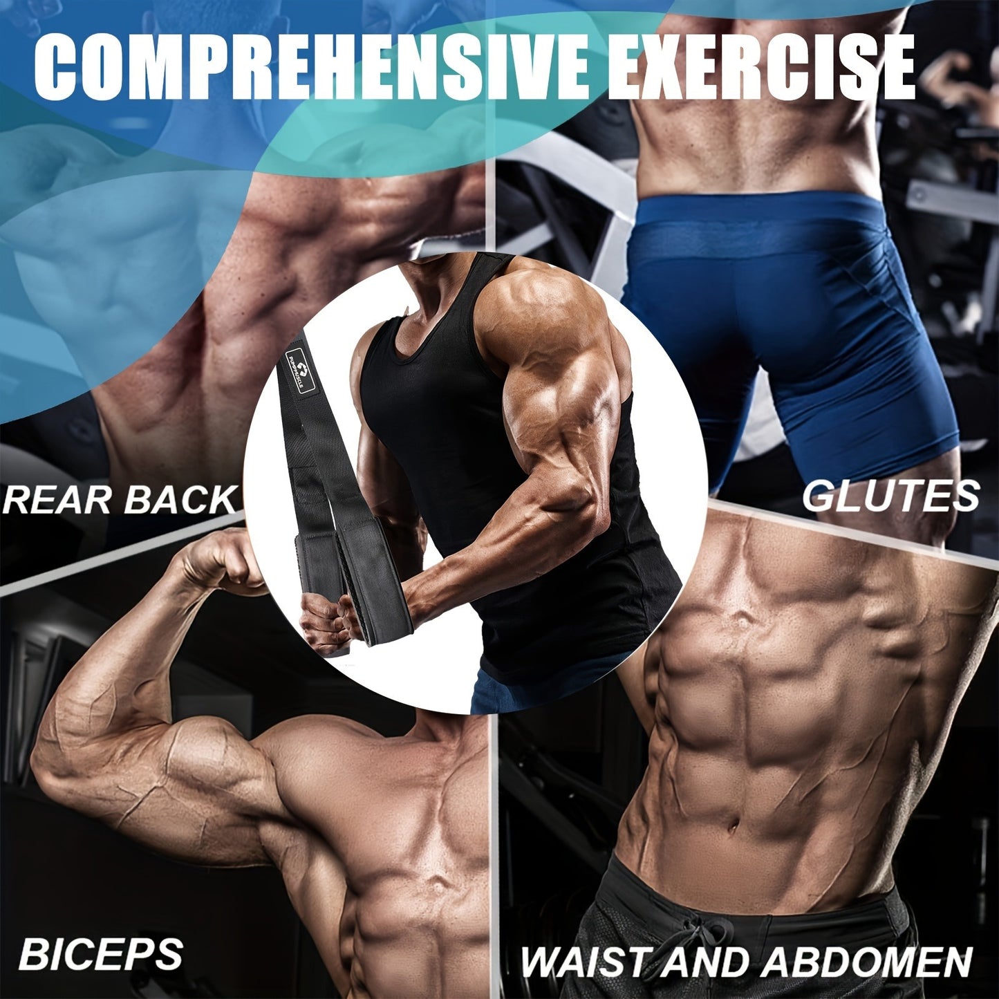 PUMPMUSCLE Tricep Rope. Versatile Gym Equipment for Strength Training