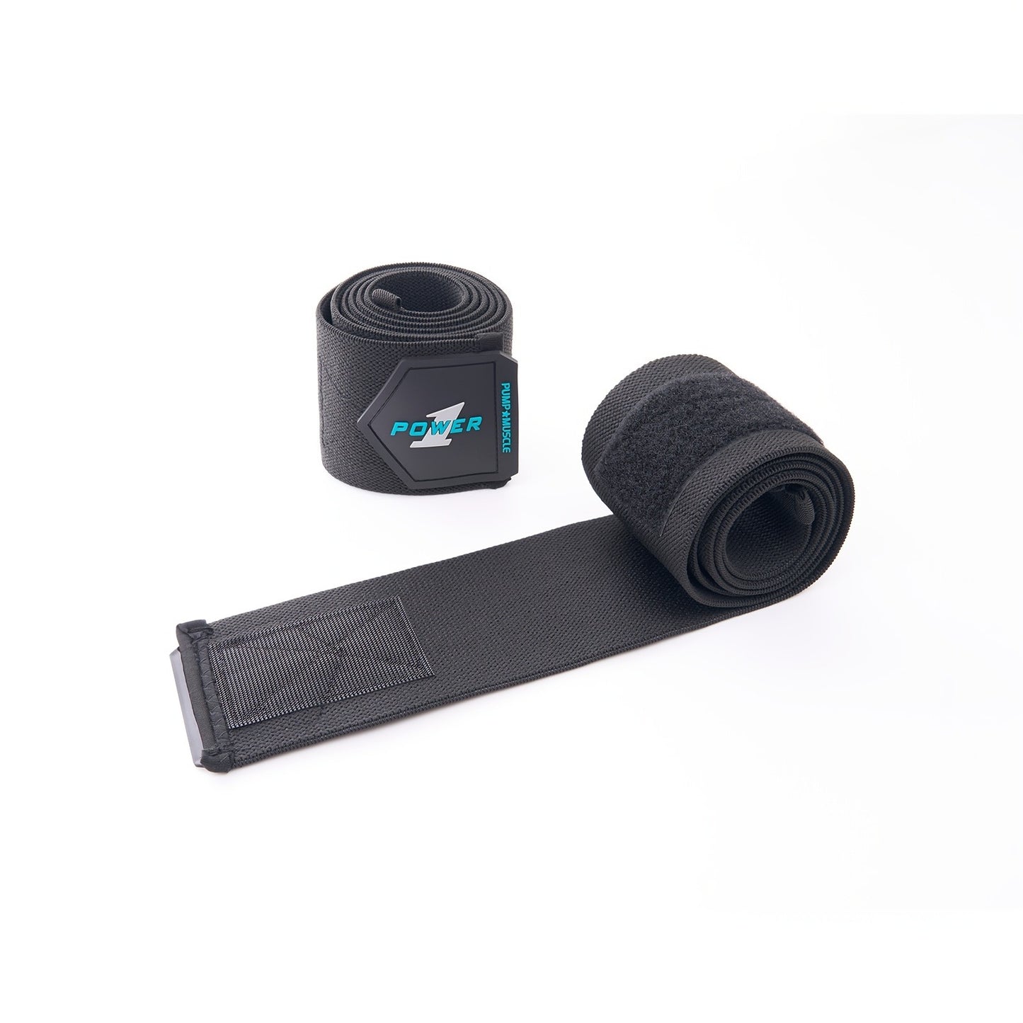 PUMPMUSCLE Weightlifting Elbow Wraps (1 Pair) - Flexible 41'' Elbow Compression Strap & Joint Support Brace - for Bench Press, Powerlifting, and Pressing