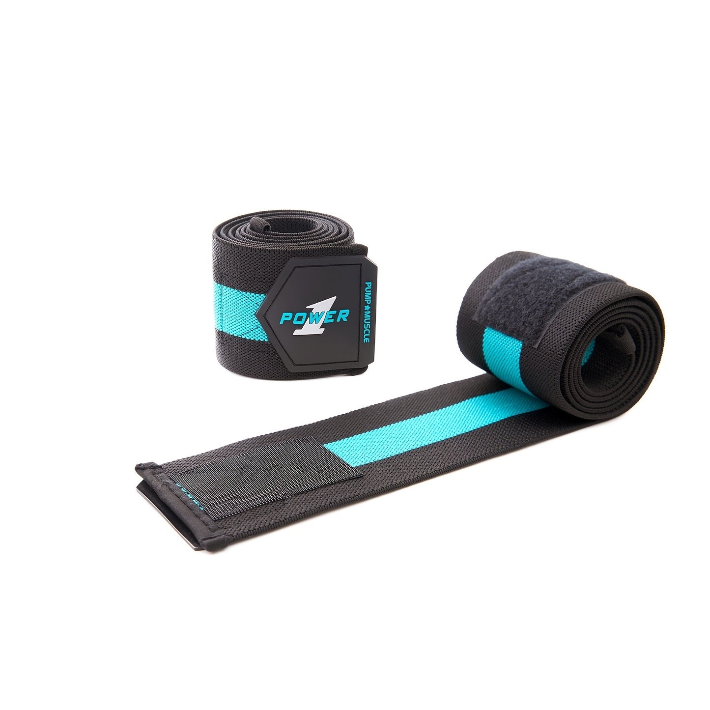 PUMPMUSCLE Weightlifting Elbow Wraps (1 Pair) - Flexible 41'' Elbow Compression Strap & Joint Support Brace - for Bench Press, Powerlifting, and Pressing